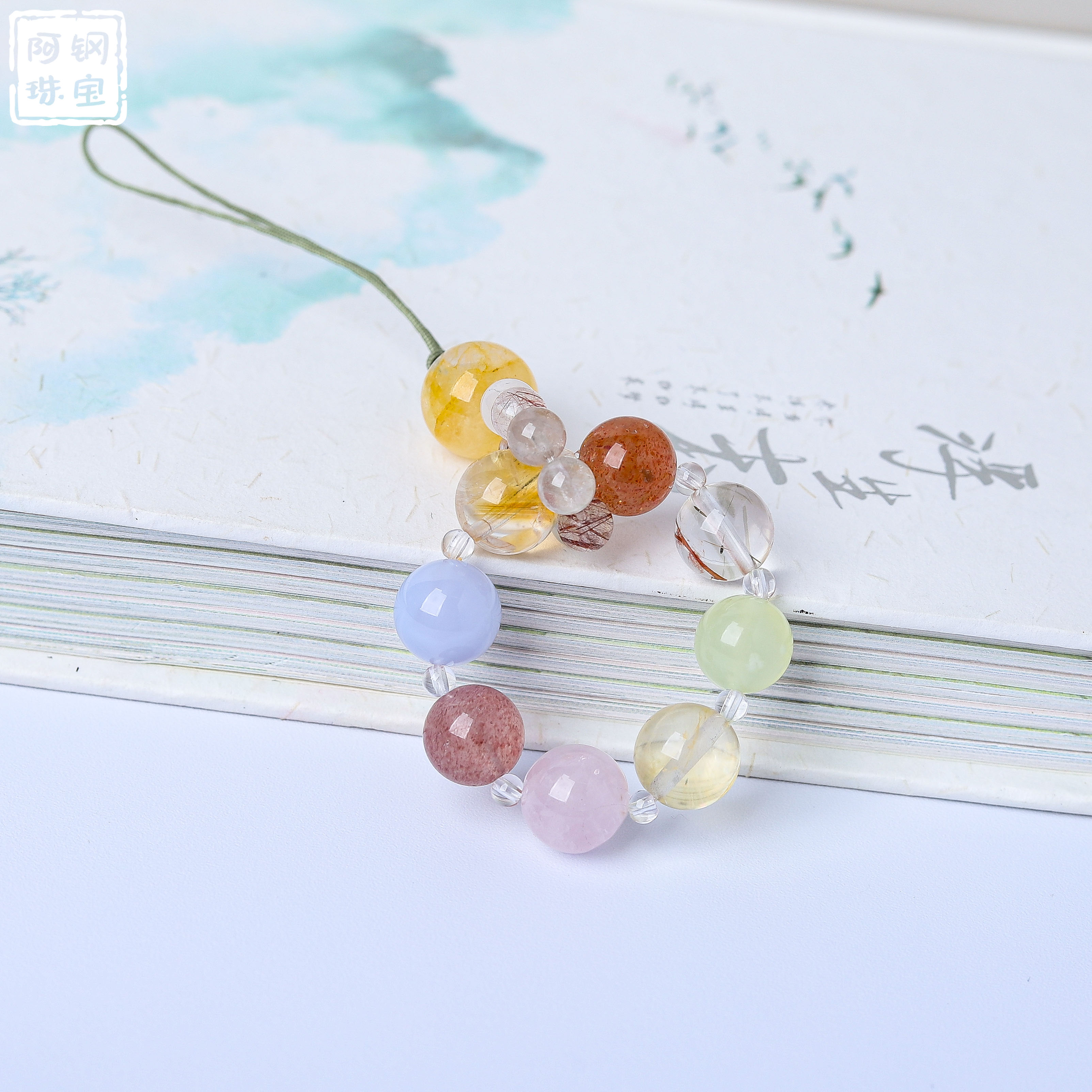 【爆款】高货多宝手机链（9mm+）水晶(无证书)多样性发其一DB201