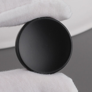 简单经典黑色微凹暗眼磨砂亮面扣子开衫毛衣西装大衣毛呢大纽扣