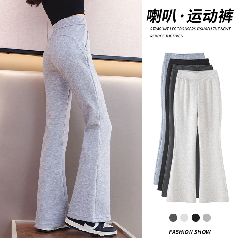 女童喇叭裤儿童冬季微喇裤子运动