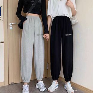 女童裤子春装2026新款中大童儿童女裤春秋款纯棉卫裤运动加绒长裤