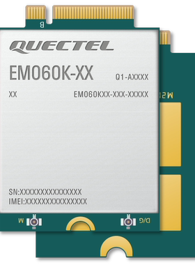 Quectel EM060K 4G全球通物联网通信模块 M.2封装 CAT6速率