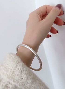 实心古法手镯女时尚ins日韩潮流学生小清新简约