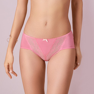 黛安芬印象性感内裤女中腰平角小裤87-2050