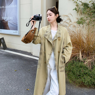 自制 P165 特调色 做旧印花格子风衣C9105 K278 新品