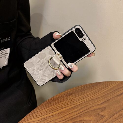 适用三星zflip7fe卡通指环手机壳