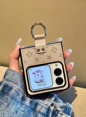 适用华为novaflips手机壳创意指环扣卡通潮牌女时尚新款novaflip折叠屏可爱简约个性小众全包防摔超薄保护壳