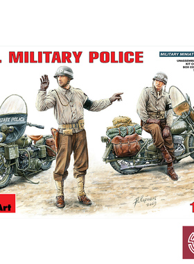 铸造模型 MiniArt 35085 1/35 美军宪兵 及摩托