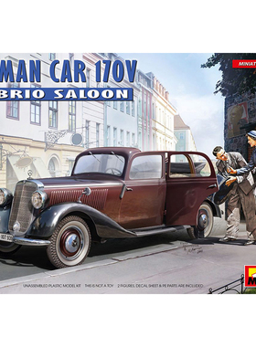 铸造模型 MINIART 38016 1/35 德国轿车 170V Cabrio Saloon