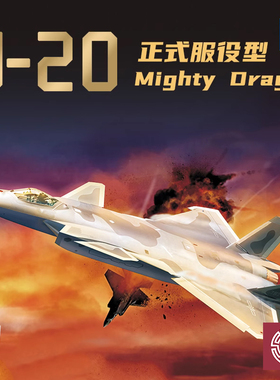 铸造模型 梦模型 DM720010 中国歼二十J20威龙战斗机服役型 1/72