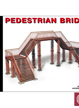 铸造模型 MINIART 1/35 建筑场景场景 人行天桥 35522