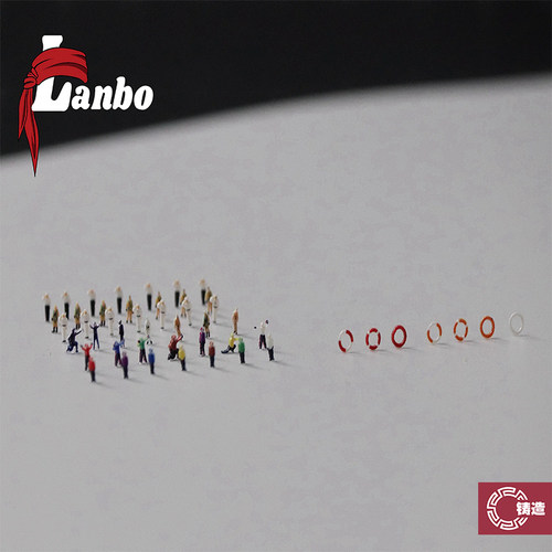 铸造模型 Lanbo 7001 3D双面立体彩色兵人航母舰船现代系列 1/700