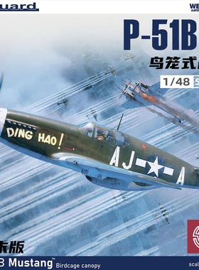 铸造模型 牛魔王拼装飞机 84209 1/48 P-51B/C 野马 鸟笼式舱盖