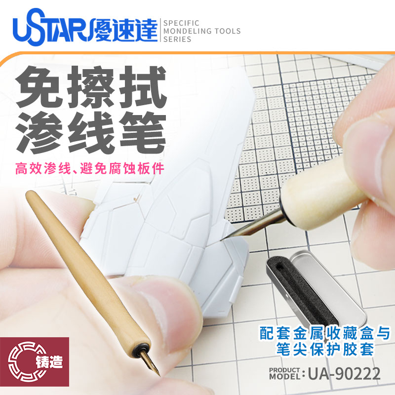 免擦拭渗线笔军事高达模型工具