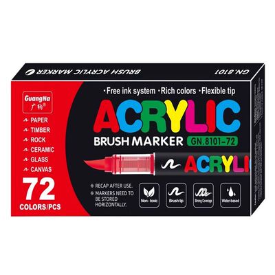 广纳8101直液式软头丙烯马克笔