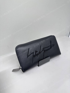 Японский покупатель Yohji Yamamoto discord 26SS кожаный молния вышивка длинная версия кошелек