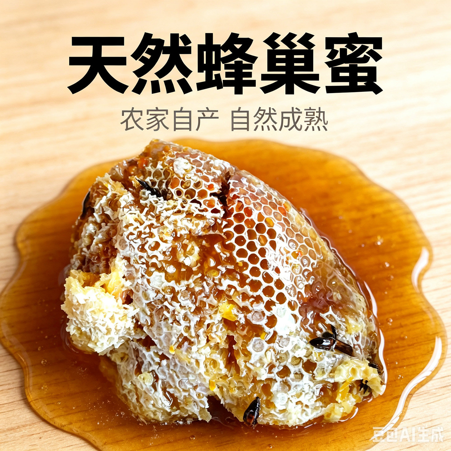 野生蜂蜜纯真天然原始深山百花蜜