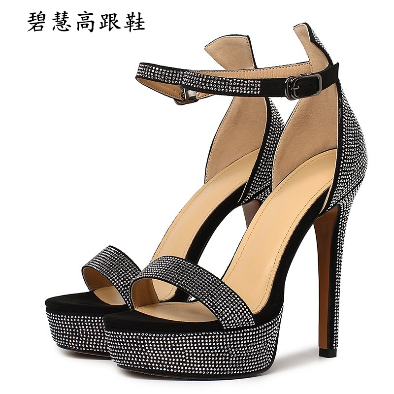 13CM恨天高防水台高跟鞋走秀鞋