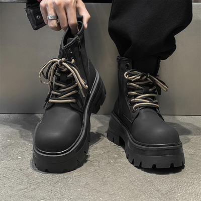 马丁靴男款2025新款冬季潮流靴子