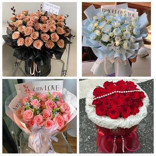 山东省滨州市经济开发区滨城区同城鲜花店订33朵玫瑰送情人女朋友