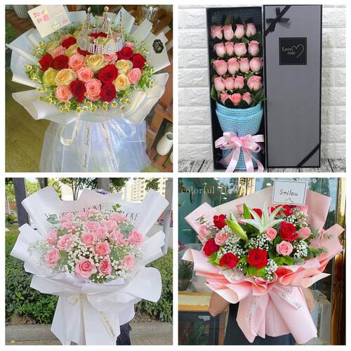 送泰州市海陵区高港区兴化市同城鲜花店碎冰蓝玫瑰送女友老婆生日