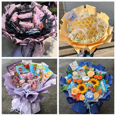 鹤岗市东山兴山区萝北绥滨县花店同城配送61儿童节花束送女友小孩