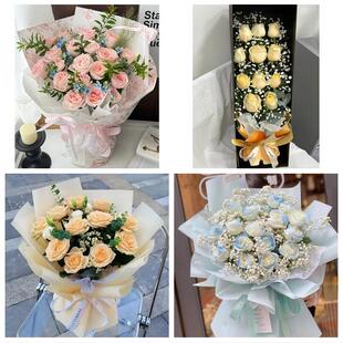 南通市崇川港闸通州区海安县同城鲜花店情人节表白送玫瑰花束礼盒