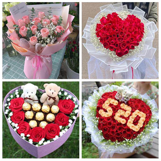 女神节订红玫瑰送济南市历下区市中区槐荫区同城鲜花店送女友老婆