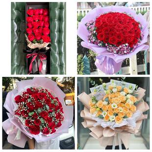 女神节订红玫瑰六安市霍邱县舒城金寨霍山县同城鲜花店送女友老婆