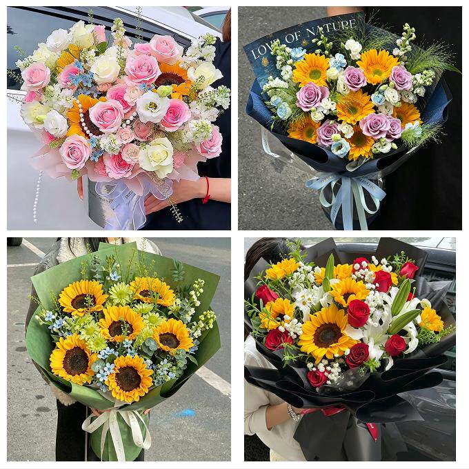 泉州市鲤城丰泽区洛江泉港区同城鲜花店成人礼高考向日葵玫瑰花束