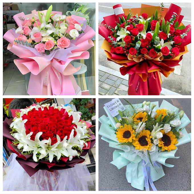 荆州市江陵县石首洪湖松滋市鲜花店同城配送老婆香水百合玫瑰花束