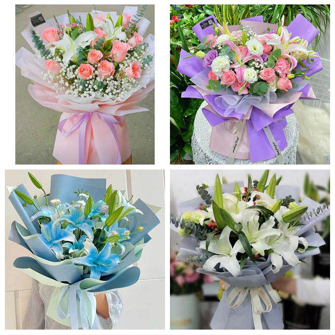 北京市丰台区东铁匠营卢沟桥鲜花店同城配送老婆香水百合玫瑰花束