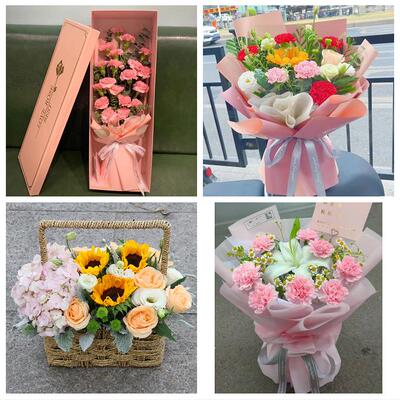 黔南州瓮安独山县平塘罗甸县鲜花店订康乃馨百合花束同城配送长辈