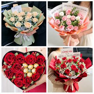 辽宁本溪市南芬区本溪县桓仁县鲜花店同城配送女友七夕情人节玫瑰