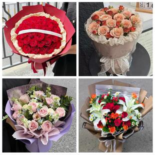 达州市通川达川区宣汉开江县花店同城配送女友生日情人节玫瑰花束