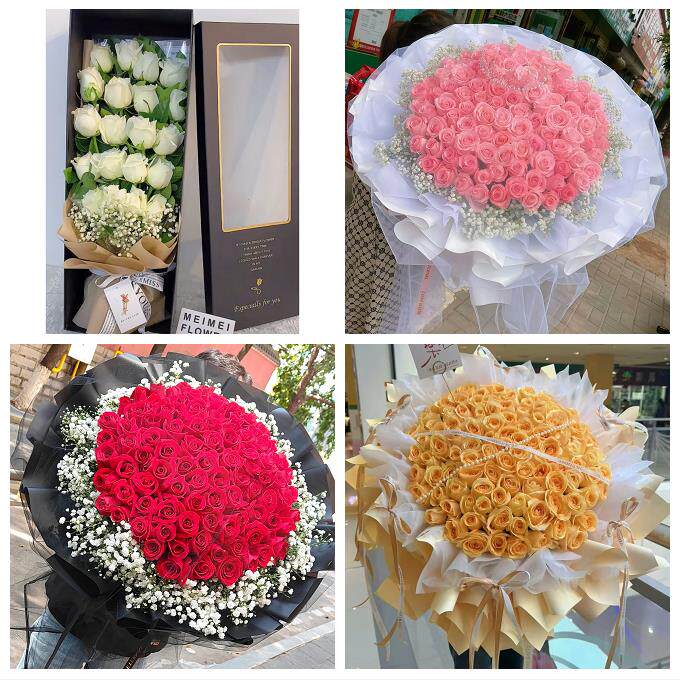 广东深圳市光明区凤凰玉塘马田同城鲜花店情人节玫瑰表白女友老婆