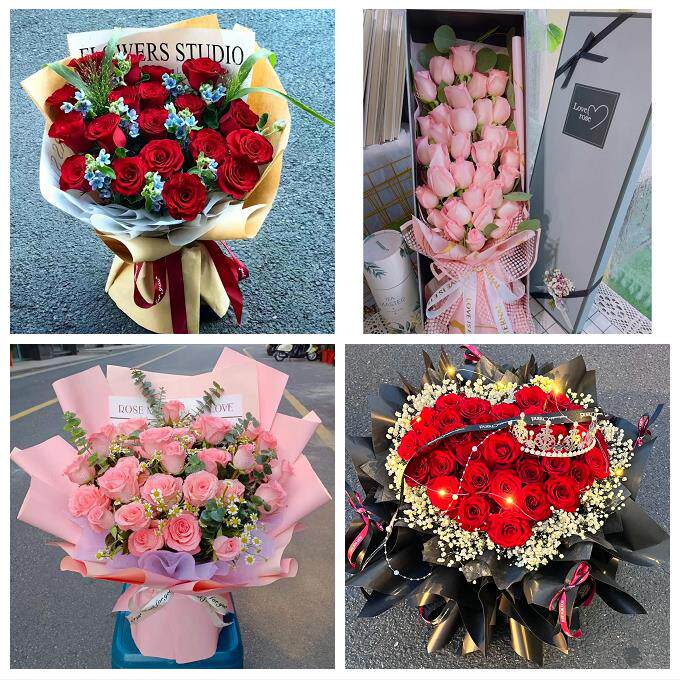 云南昆明市富民宜良石林嵩明县鲜花店同城配送女神节玫瑰花束礼盒