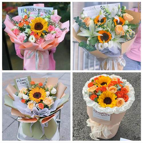 营口市老边区盖州市大石桥市花店同城送男女友领导玫瑰混搭鲜花束