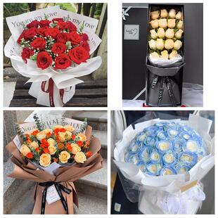 泉州市惠安安溪永春县德化县同城鲜花店情人节表白送玫瑰花束礼盒