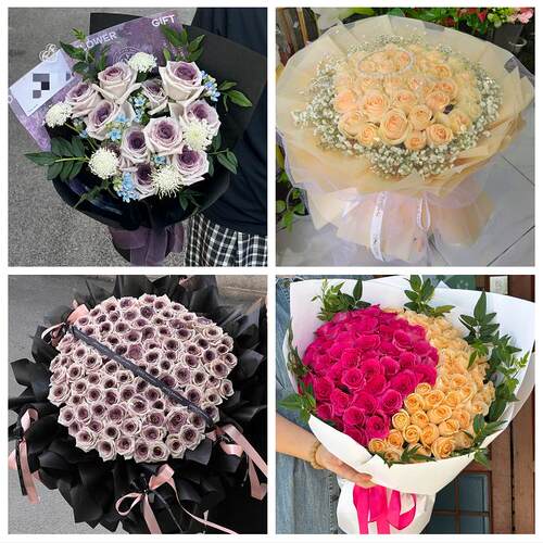 上海静安区天目西路北站江宁路同城花店送女朋友玫瑰订生日鲜花束