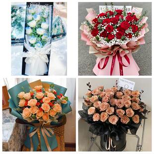 上海市浦东新区浦兴路东明路街同城鲜花店订33朵玫瑰送情人女朋友