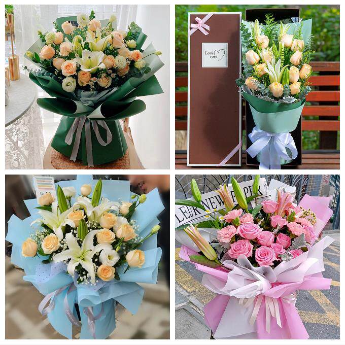 中卫市沙坡头区中宁县海原县鲜花店同城配送老婆香水百合玫瑰花束