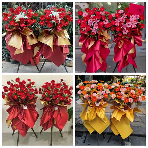 上海市松江区岳阳永丰方松街同城花店鲜花大麦新店开业花篮送朋友