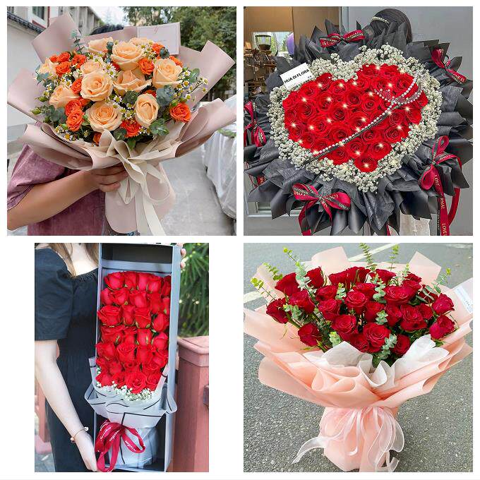 山东济南市历下区市中区槐荫区同城鲜花店情人节玫瑰表白女友老婆