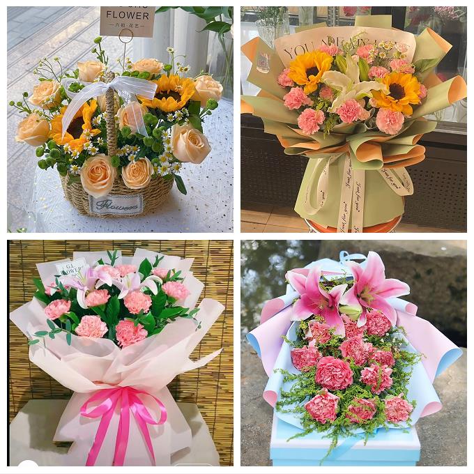 教师节送长辈生日康乃馨向日葵宁夏省吴忠市同心县青铜峡市鲜花店