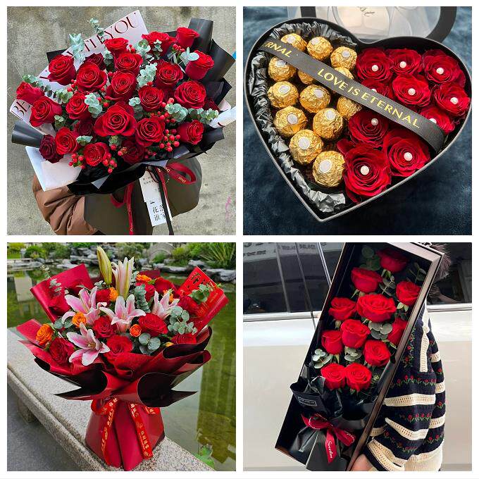 云南曲靖市富源县会泽县宣威市同城花店情人节送女友老婆玫瑰鲜花