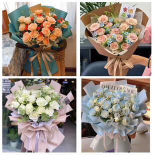 山东济南市天桥区历城区长清区同城鲜花店订33朵玫瑰送情人女朋友