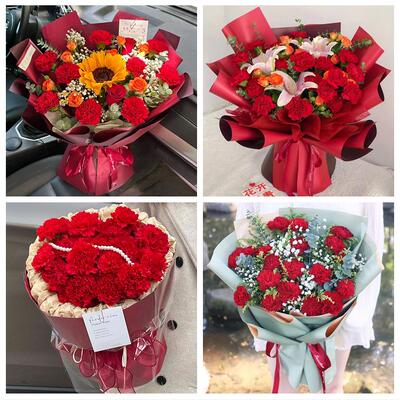 沈阳市铁西浑南于洪沈北新区同城鲜花店订38妇女节康乃馨百合花束