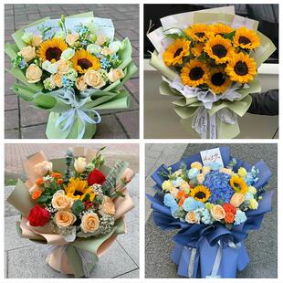 成人礼高考毕业向日葵花束吉林长春市二道绿园双阳九台区同城花店