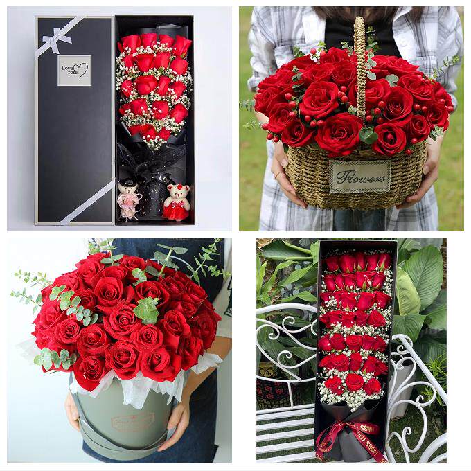 铜陵市铜官义安区郊区枞阳县同城鲜花店情人节表白送玫瑰花束礼盒