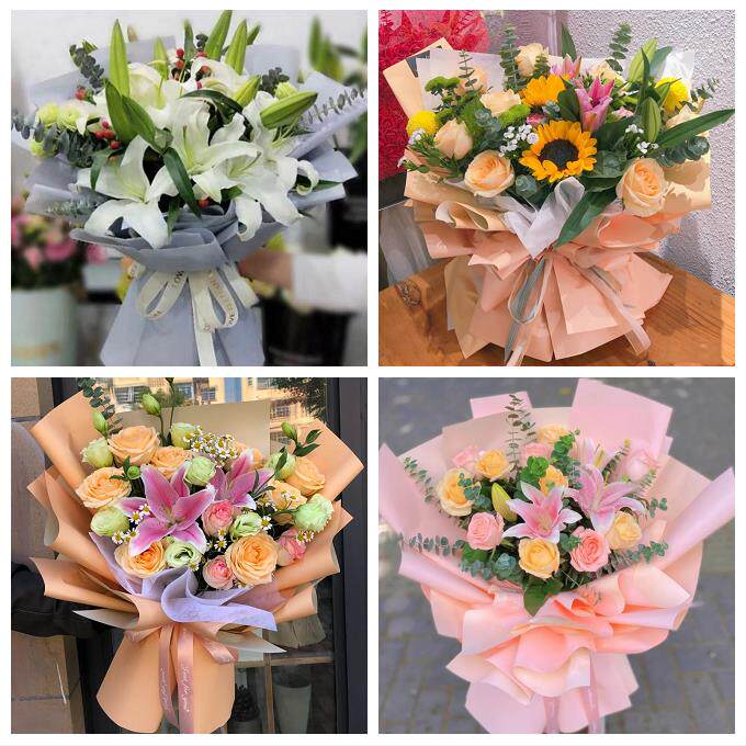 湛江市赤坎霞山区坡头麻章区鲜花店同城配送老婆香水百合玫瑰花束